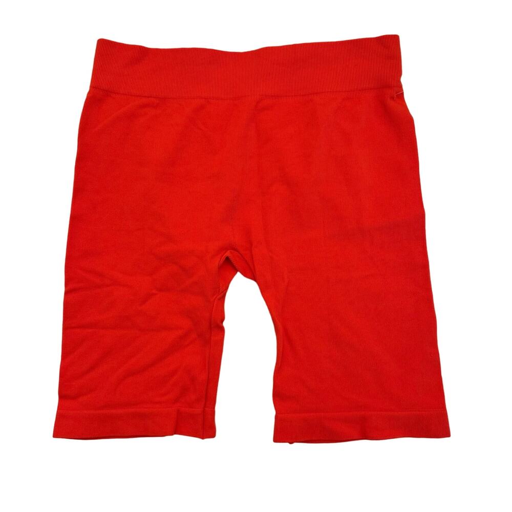 Free People Orange Bike Shorts XS/S NWT Pull On Activewear